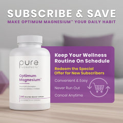 Pure Therapro Rx Optimum capsules ready for easy daytime magnesium supplementation.
