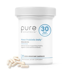 Pure Therapro Rx Power Probiotic Daily bottle front for daily freshness and easy use.