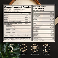 Unflavored TriActive Collagen Plus powder dissolves easily in beverages.