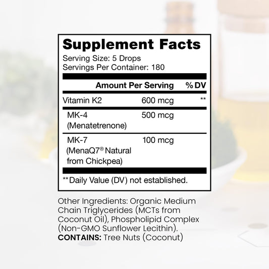 Pure Therapro Rx Ultimate K2 bottle closeup emphasizes liposomal formula for enhanced absorption.