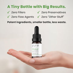 Pure Therapro Rx Ultimate K2 drops amber liquid signals premium liposomal formula
