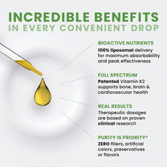 Pure Therapro Rx Ultimate K2 drops label closeup highlights ingredients