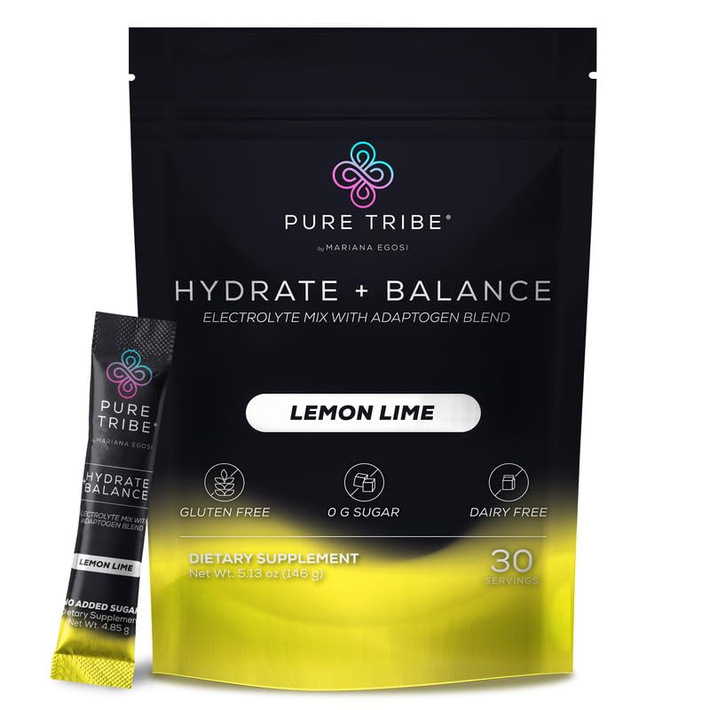 Pure Tribe instant hydration packaging shown for on-the-go refreshment