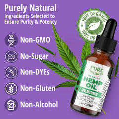 Pure Wellness bottle with cap and serving size highlights long-lasting 60-day supply