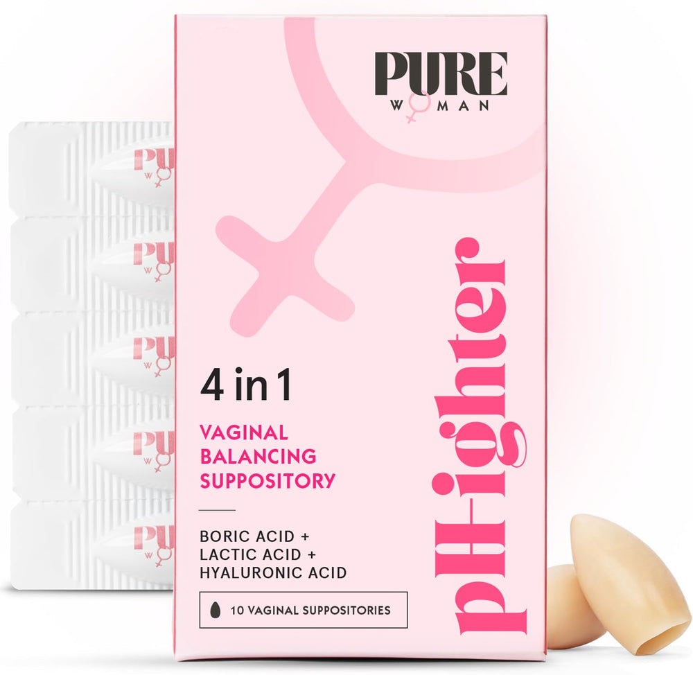 PURE WOMAN pH-ighter bottle pour for easy, mess-free application and comfort