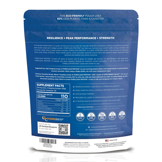 PureClean Protein 25g scoop measuring serving size for convenient fueling