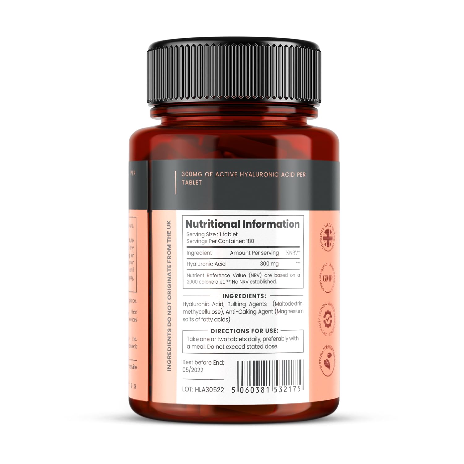 Pureclinica 300mg tablet close-up for easy daily dosing.