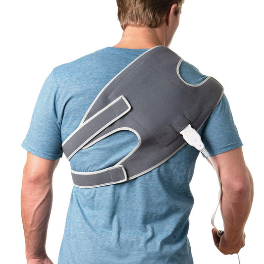 Pure Enrichment PureRelief heating pad front view for versatile joint coverage and comfort.