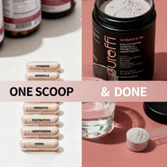 Pureffi 33-ingredient system label shows exact doses for empowering daily wellness
