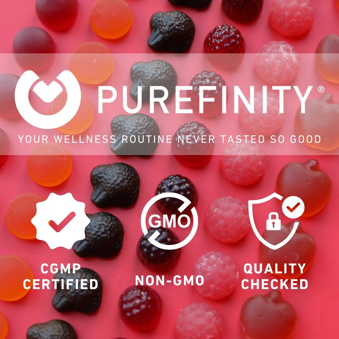 PUREFINITY Melatonin Gummies Kids vegan formulation for plant-based diets.