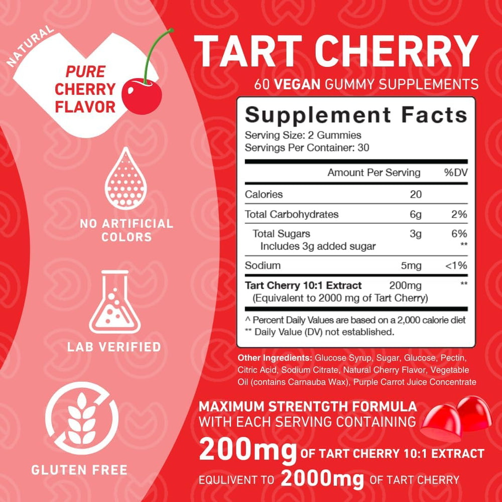 PUREFINITY Tart Cherry Gummies pack; value duo for daily use