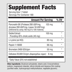 Close-up of PureFormulas Complete Enzyme tablets for daily use.