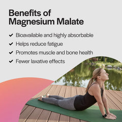 PureFormulas magnesium malate capsules label with vegan non GMO details