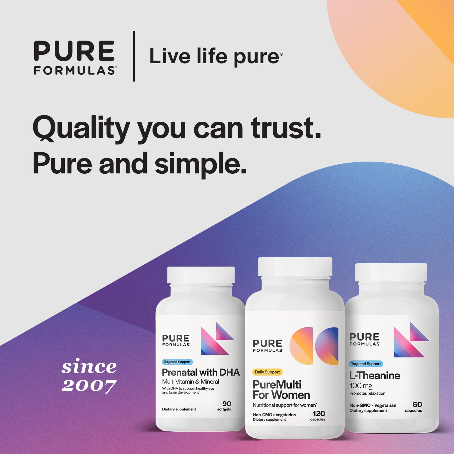 PureFormulas PureMulti for Women box packaging conveys American-made quality.