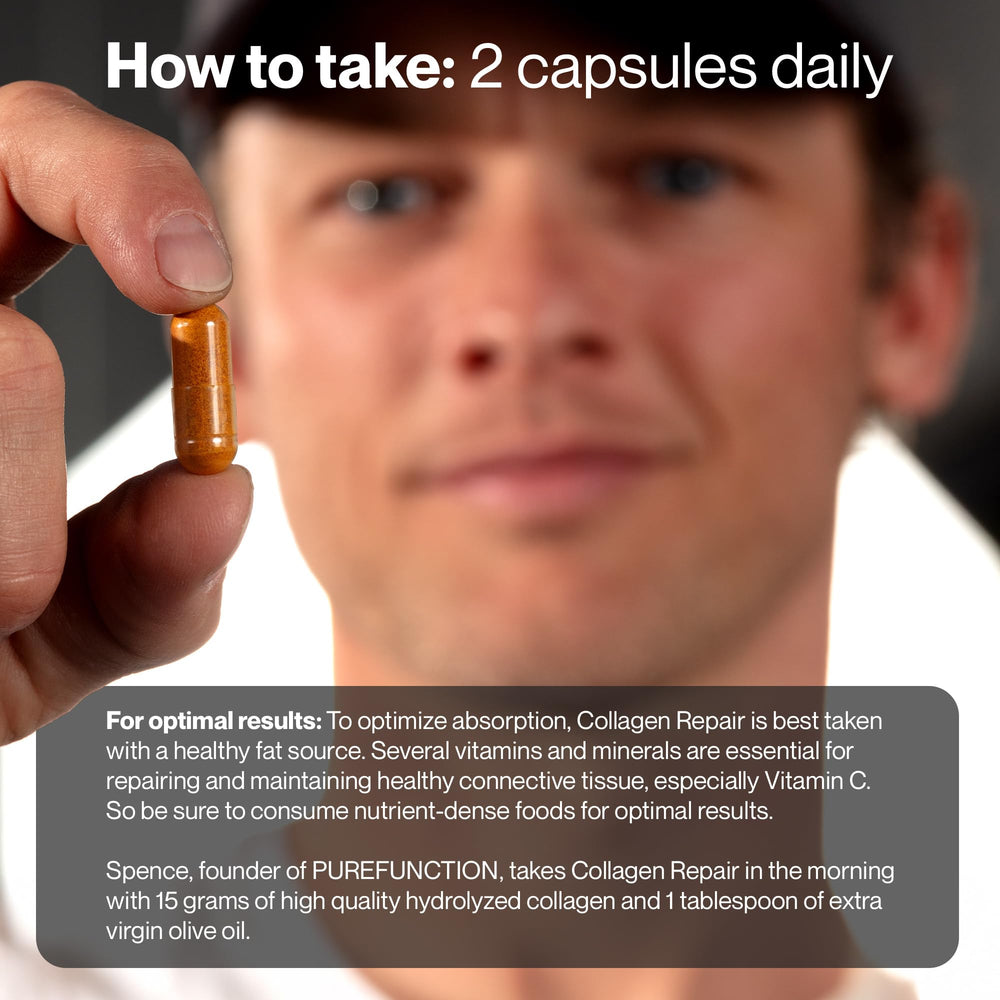 PureFunction Collagen Repair hero shot for active lifestyles and ongoing joint comfort