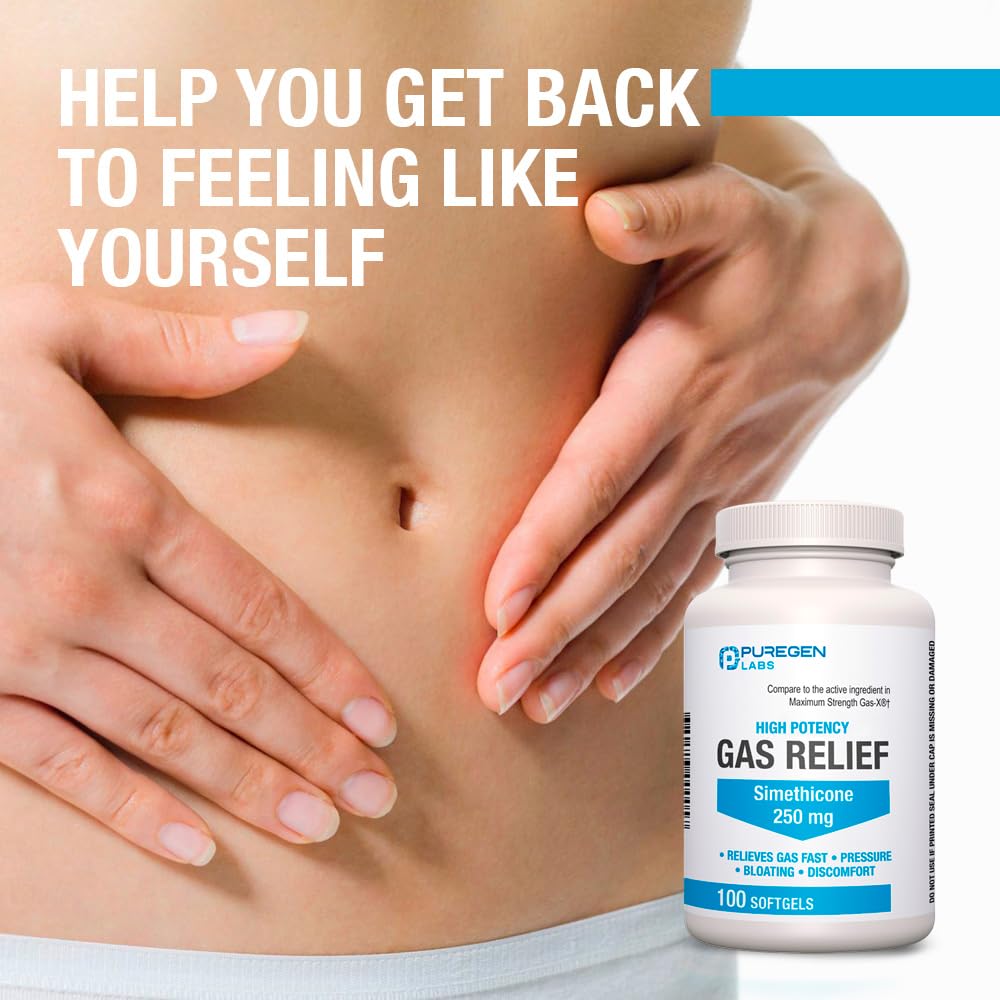 P Puregen Labs bottle with easy-to-read label for precise dosing.
