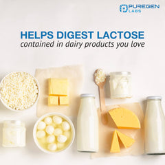 Puregen Labs Dairy Relief tablet serving ready for dairy use