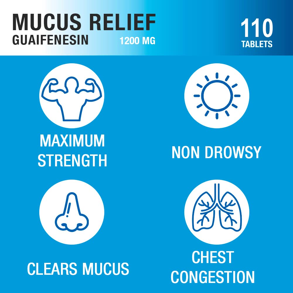 Puregen Labs Mucus Relief tablet close-up showing compact, easy-to-swallow form