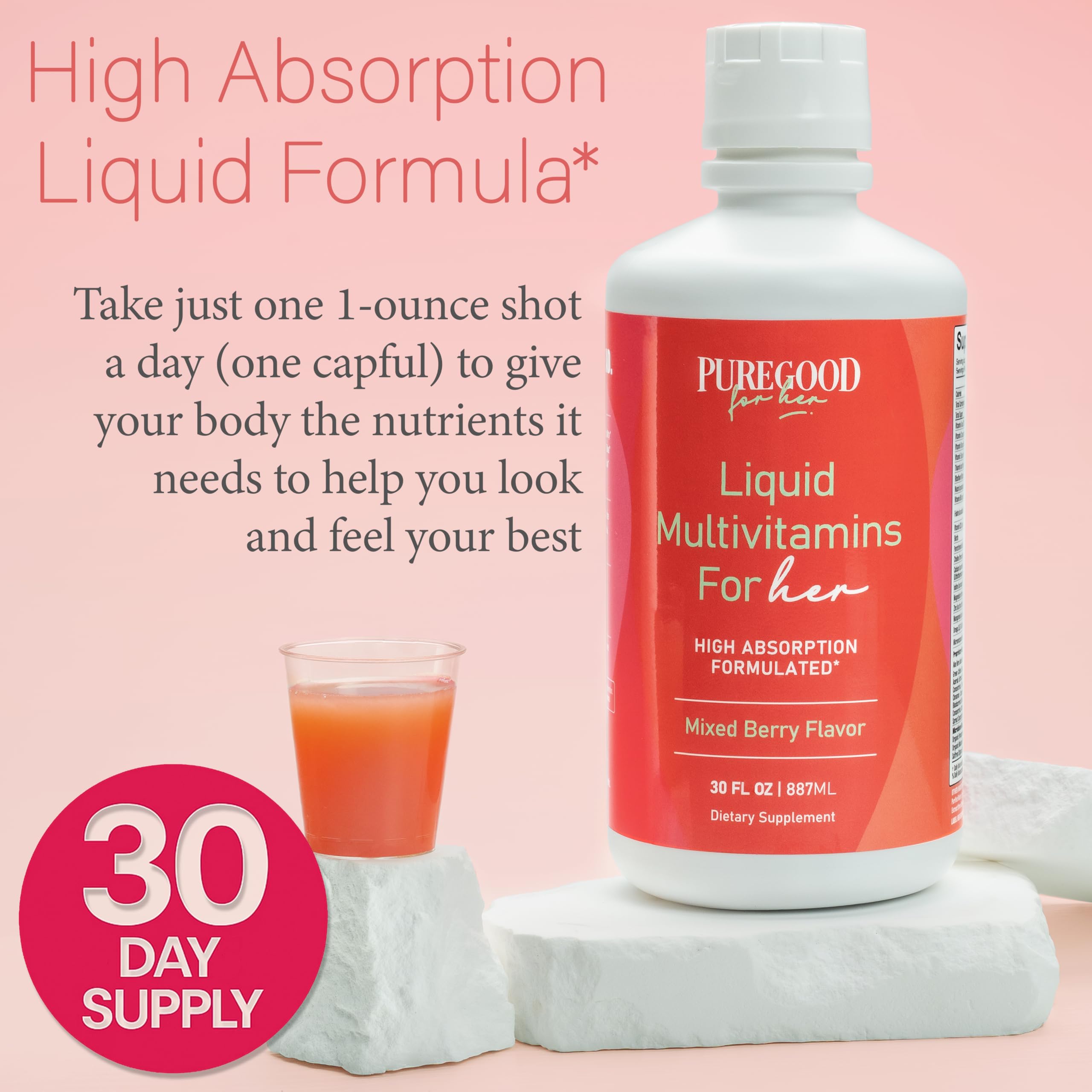 PureGood ingredients list emphasizes methylcobalamin B12 and sea buckthorn omegas