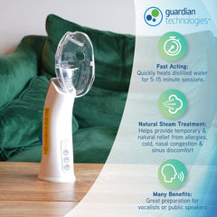PureGuardian MST55 includes latex-free face masks for a snug fit