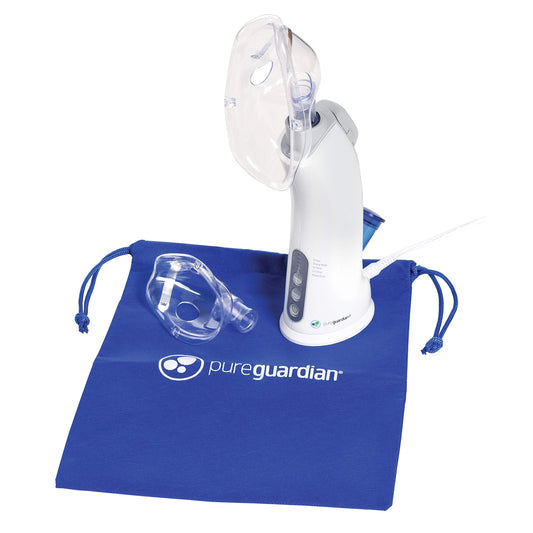 PureGuardian MST55 portable warm-mist inhaler for on-the-go use