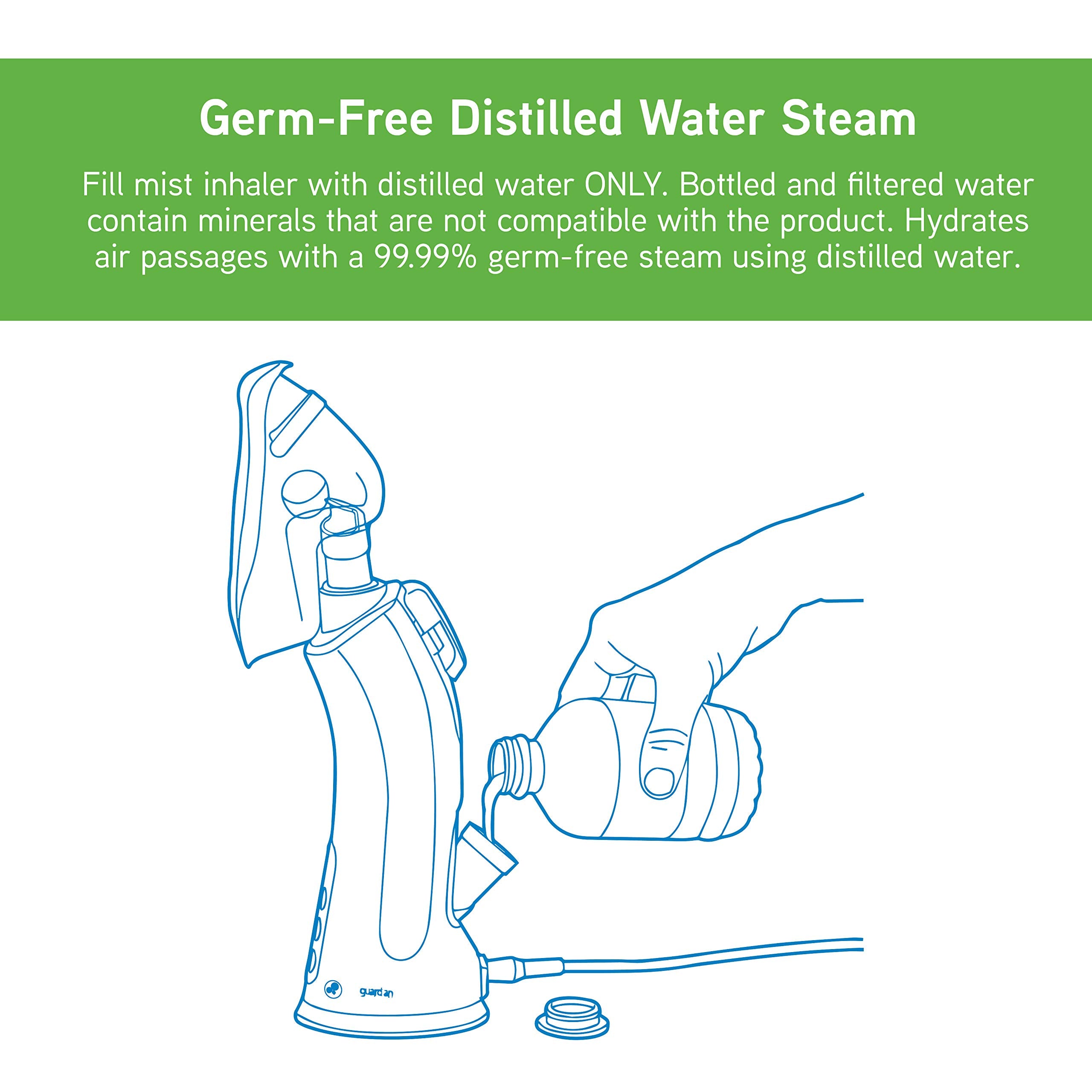 PureGuardian MST55 self-cleaning and auto-drying cycle in action