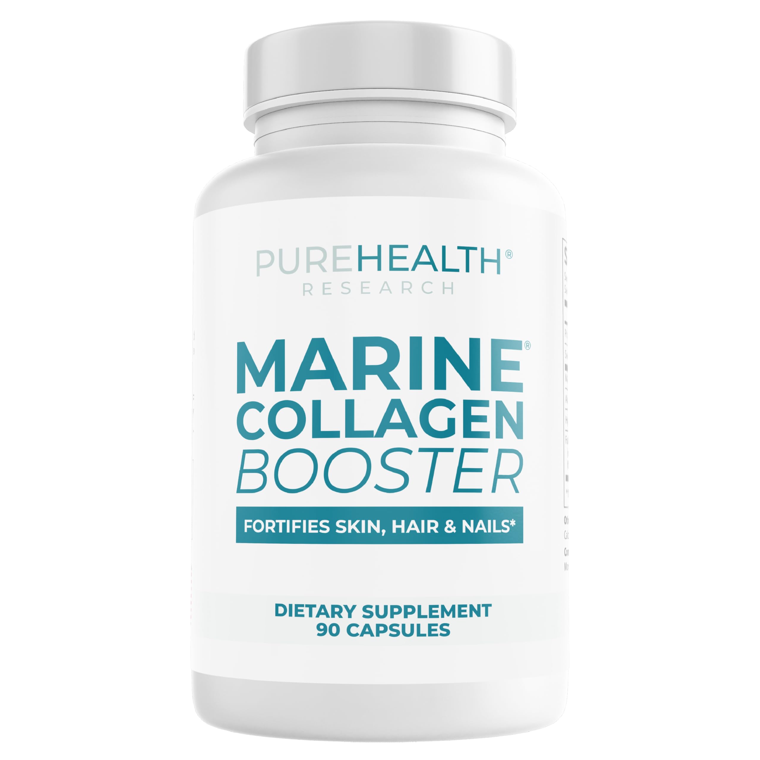 PUREHEALTH MARINE COLLAGEN bottle highlights premium formula for skin hydration
