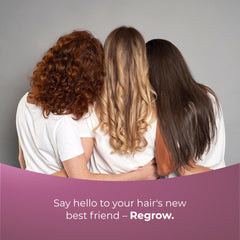 PureHealth ReGrow glossy hair shine after use