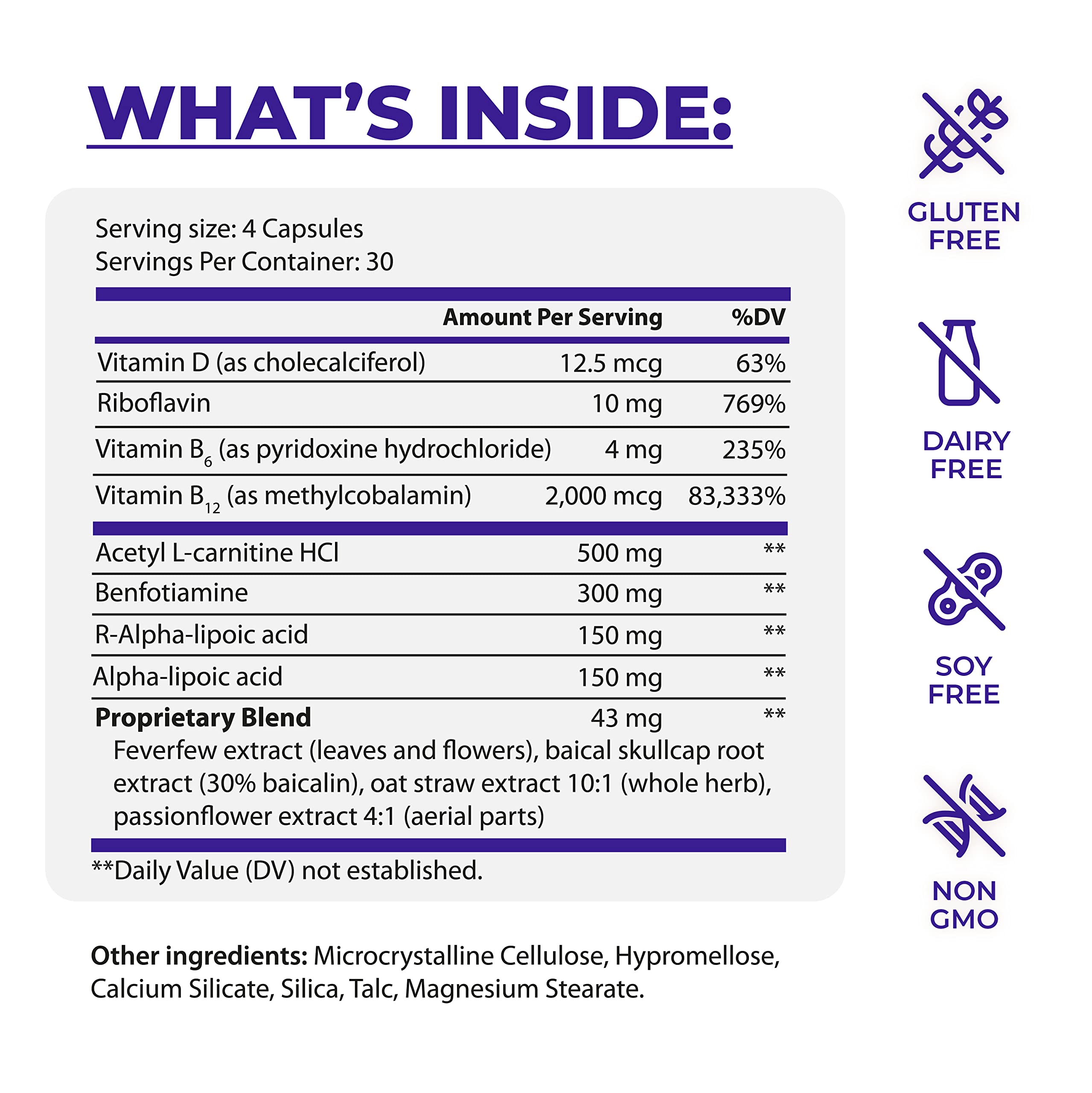 PureHealth Research Nerve Regen bottle back shows bottle details for nerve support.