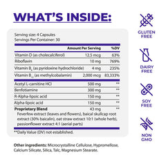 PureHealth Research Nerve Regen bottle back shows bottle details for nerve support.