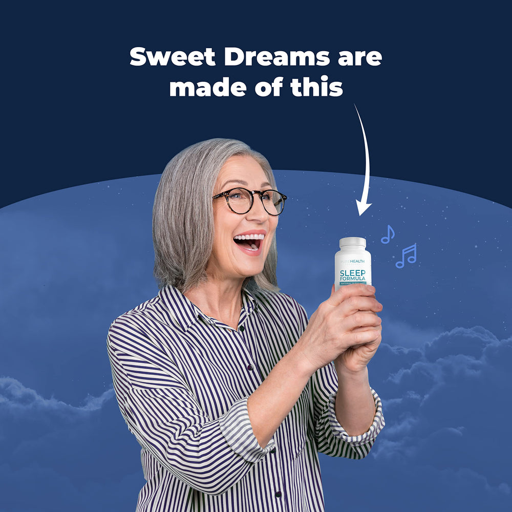 PUREHEALTH RESEARCH Sleep Formula packaging box communicates restfulness and trust.