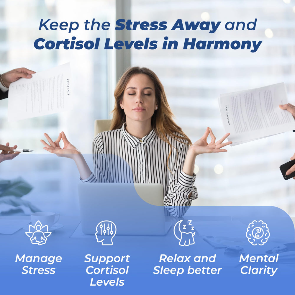 PUREHEALTH RESEARCH Stress Release Complex capsules emphasize convenient daily stress support.