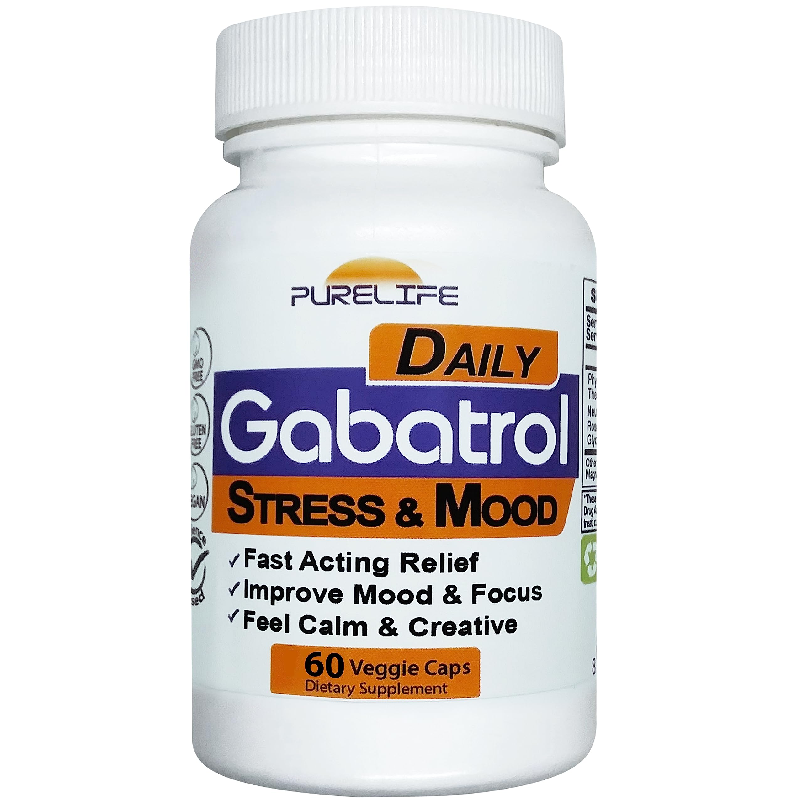 PureLife Gabatrol Daily bottle shows everyday calm and improved focus.
