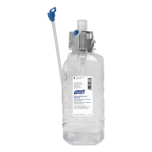 Purell 1500 ml refill for Fresh Scent Foam Soap shown on a clean counter.