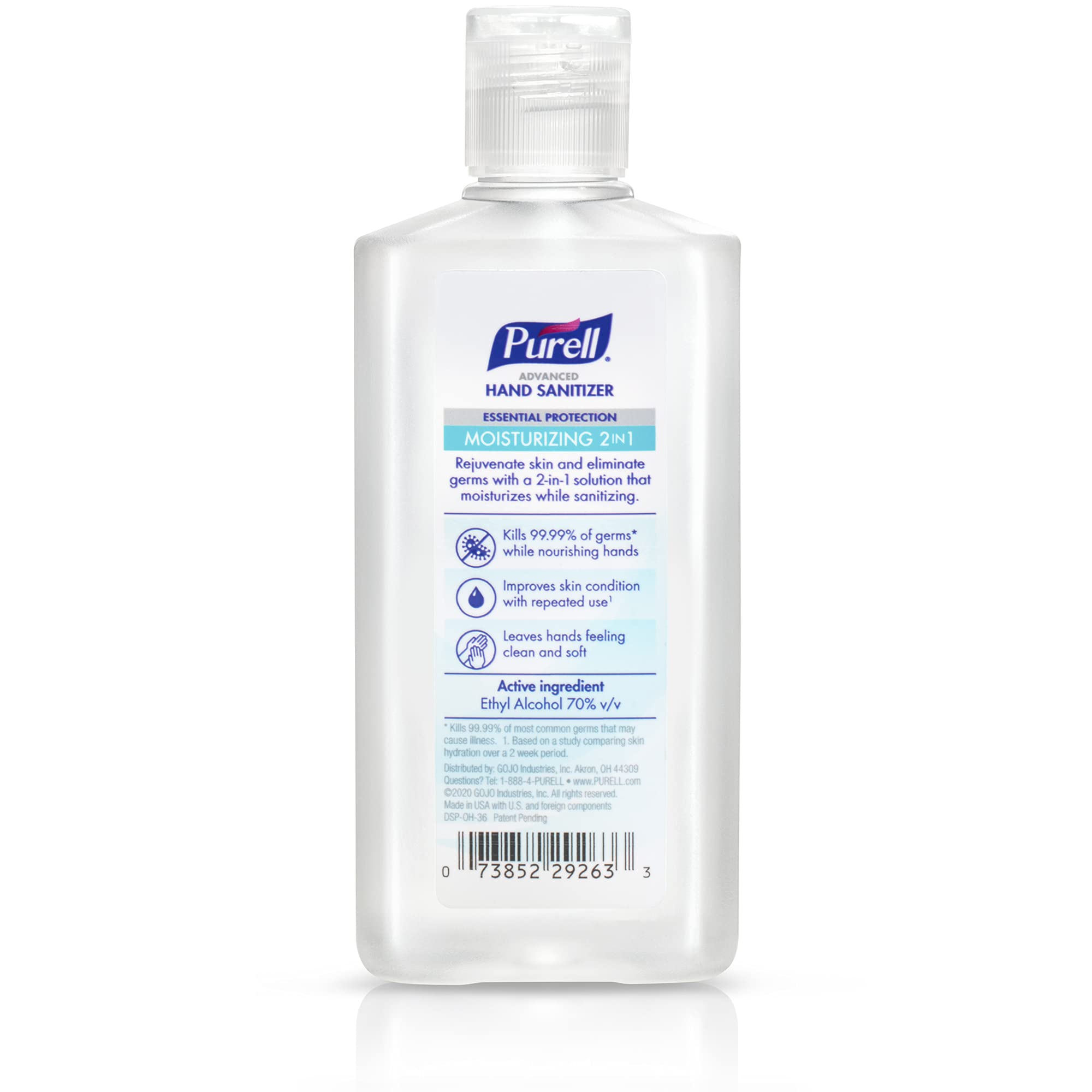 Pack of six Purell 2in1 bottles for convenient travel and desk use