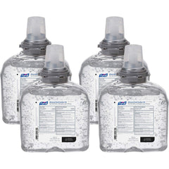 Purell refill bottle packaging close-up highlights moisture-rich formula.