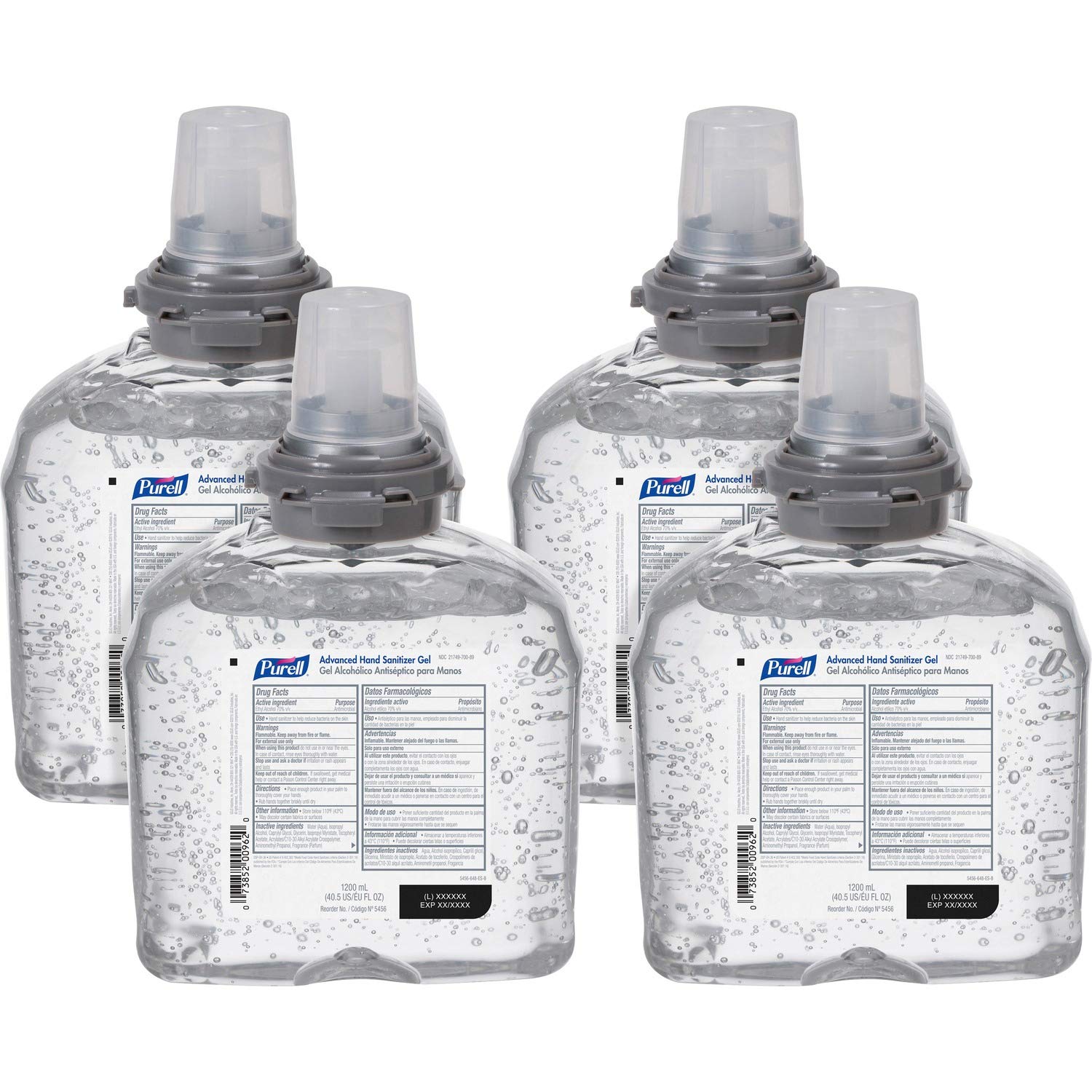 Purell 545604CT refill for TFX dispenser, 1200 ml, quick sanitizing.
