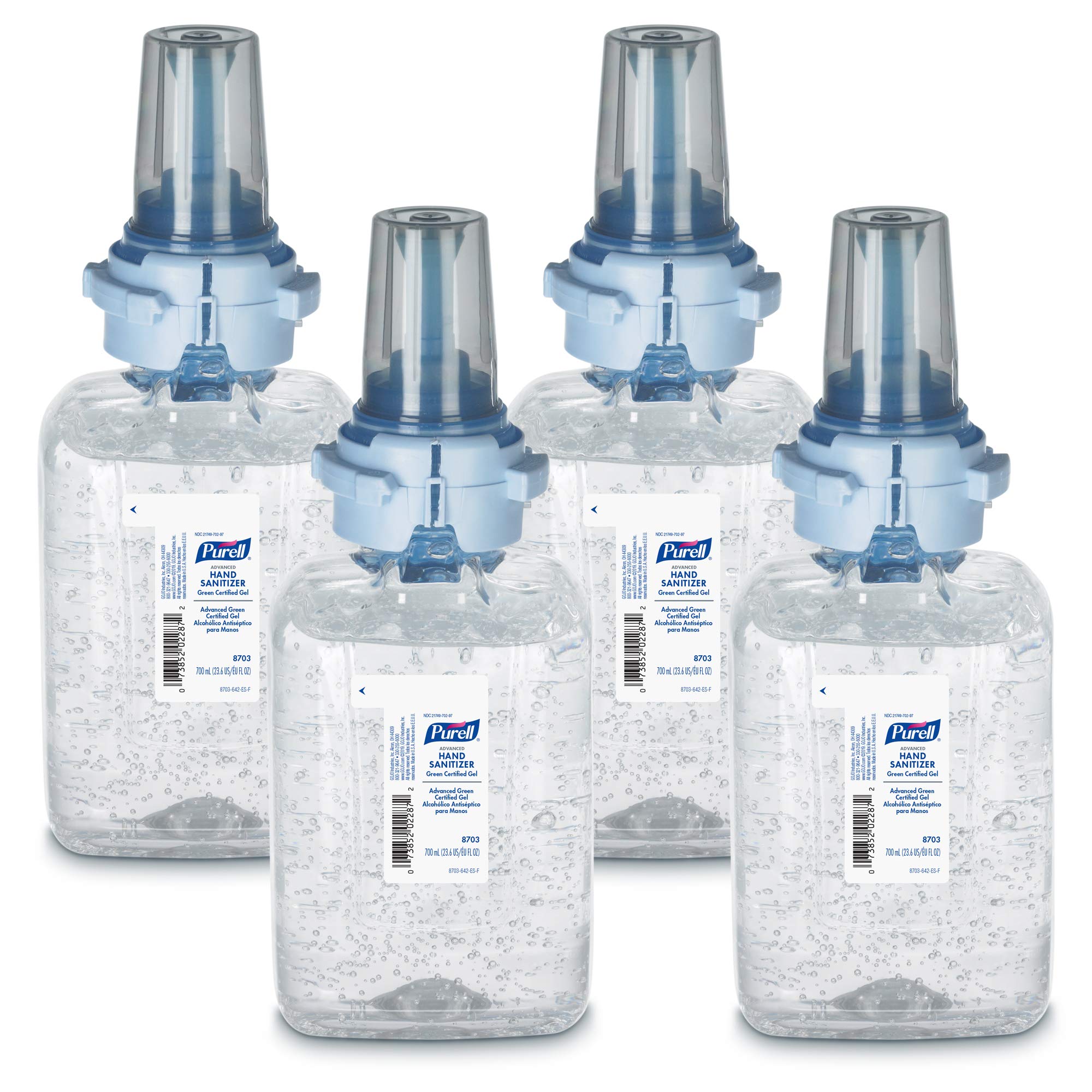 Purell 700mL refill bottle for eco-friendly use with ADX-7 dispenser