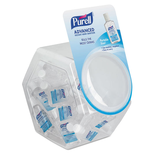 Purell Advanced Hand Sanitizer Lemon bottle pour keeps hands fresh and germ-free on the go.