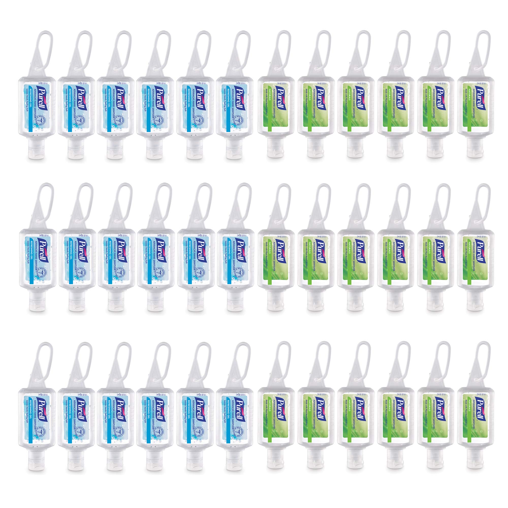 Purell Advanced Hand Sanitizer Naturals bottle front for daily hand cleaning