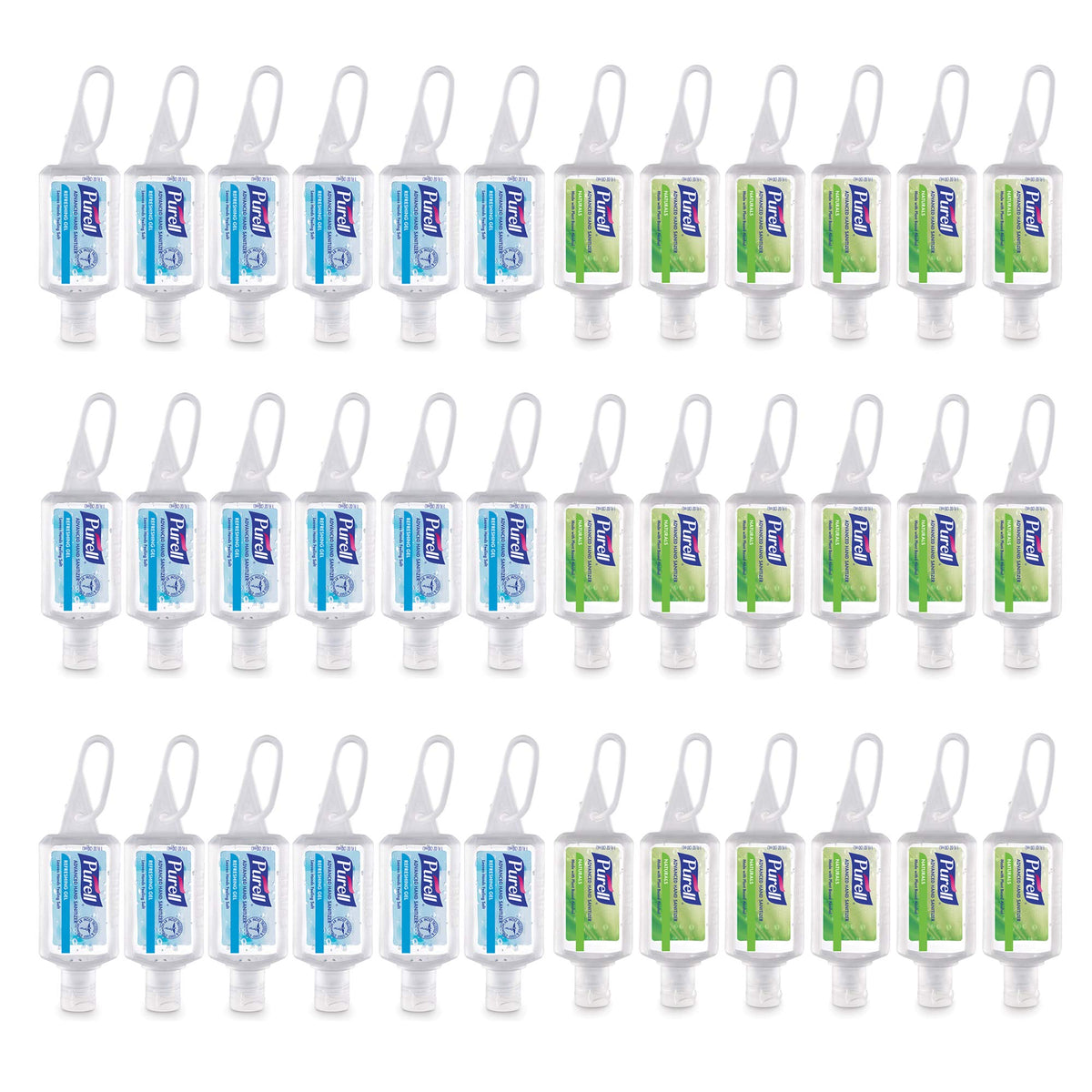 Purell Advanced Hand Sanitizer Naturals bottle front for daily hand cleaning