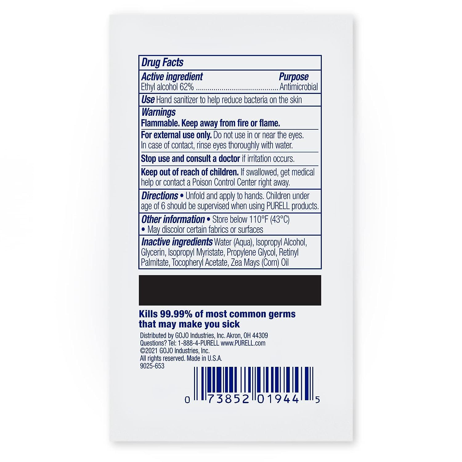 PURELL 1000-wipe case provides bulk replenishment