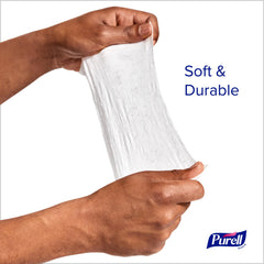 Clean Refreshing scent from Purell wipes leaves hands smelling fresh.