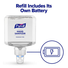 Purell conditioning formula keeps hands soft after repeated use.