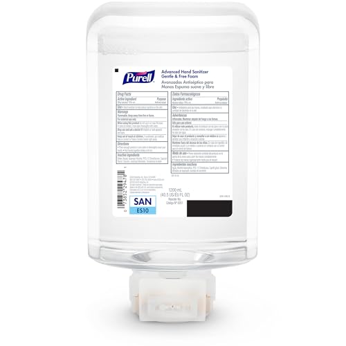 Purell ES10 automatic dispenser close-up showing touchless operation.