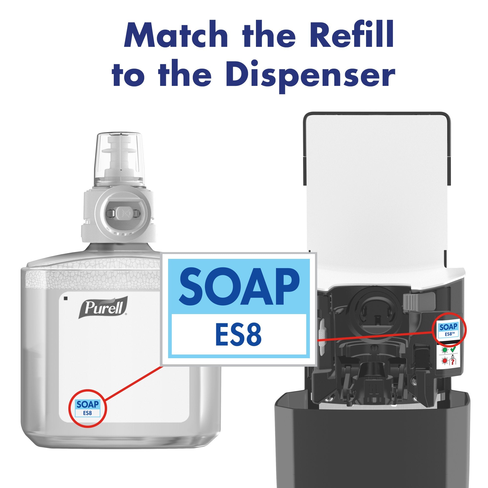 Purell foam on hands demonstrates soft, thorough cleansing.