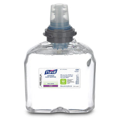 Close-up Purell foam texture emphasizing smooth, pleasant hand cleansing experience.