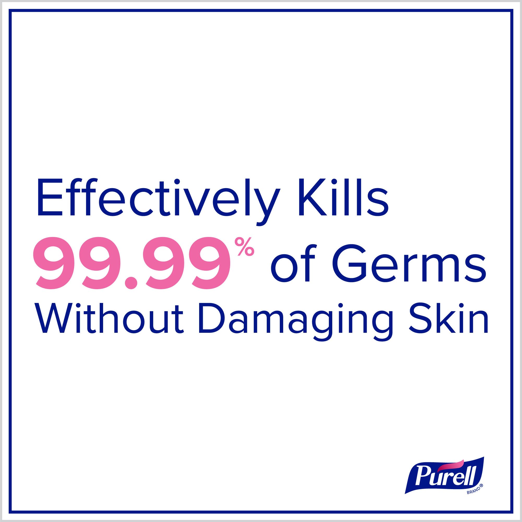 Purell fragrance-free foam label detail highlighting the fragrance-free formula.