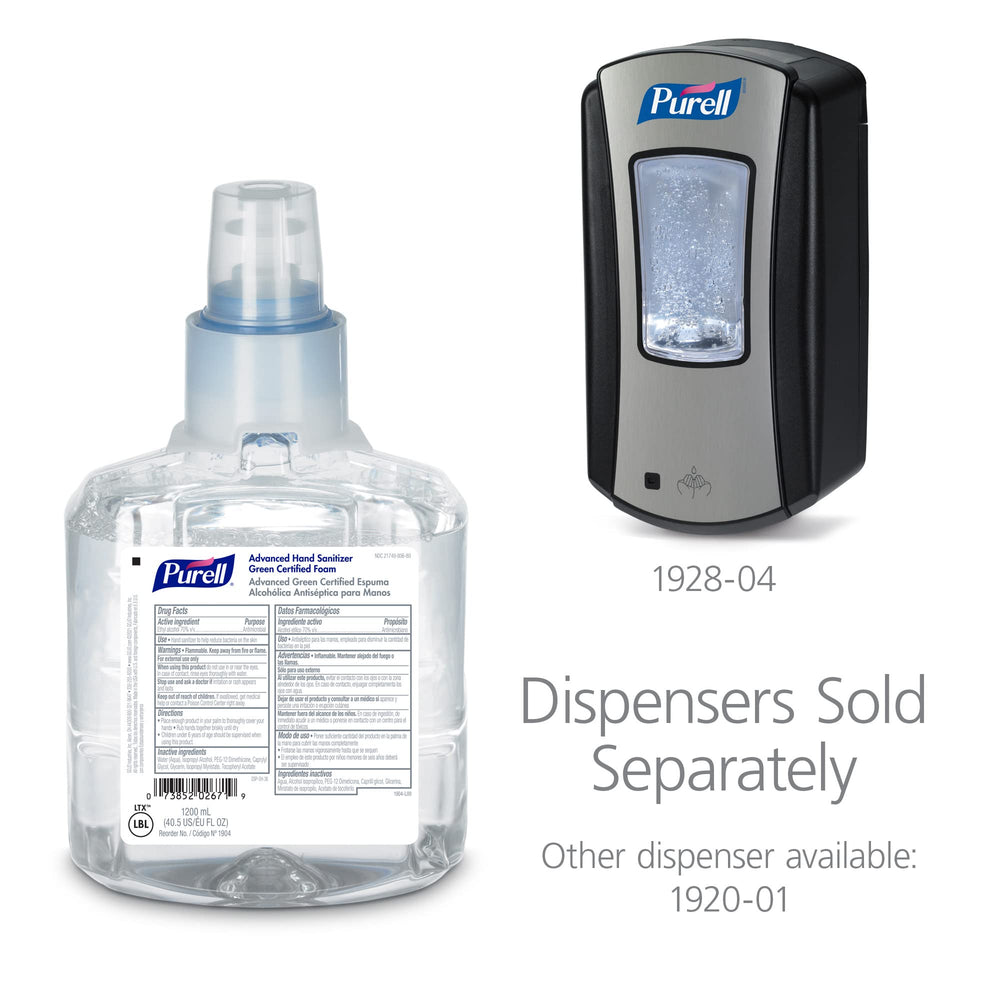 Fragrance-free Purell foam keeps hands clean without added scent.