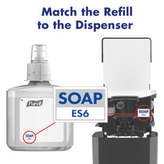 Purell hand foaming soap applied to skin for comfortable cleansing.